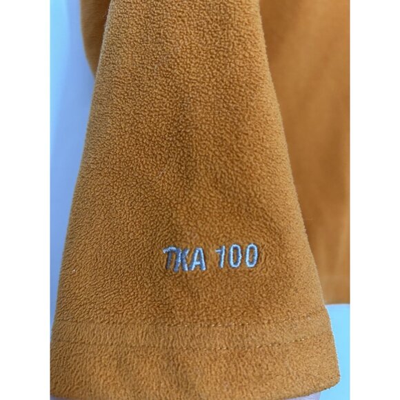 The North Face Boys Medium TKA 100 Fleece Pullover Jacket Orange 1/4 Zip - Picture 7 of 12